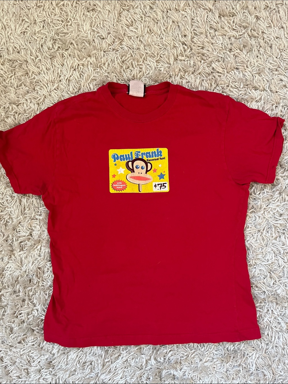 Vintage 90s Paul Frank Red Tee